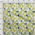 thumbnail image 2 of oneOone Organic Cotton Poplin Twill Fabric Parallelogram & Triangle Geometric Printed Craft Fabric BTY 42 Inch Wide, 2 of 4