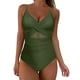thumbnail image 1 of MKLEKYY Trajes De Baño Completo Mujer Women Mesh 1 Piece Swimwear Push Up Padded Bikini Swimsuit Training Athletic Swimwear Sport Shirred Tank Swimwear Vintage Bathing Suits, 1 of 4