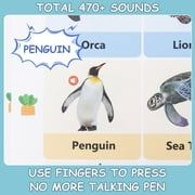 15 in 1 Talking Sound Books, 470+ Words Learning & Education Kids Toys, Interactive Electronic Audio Books for Boys and Girls Gifts