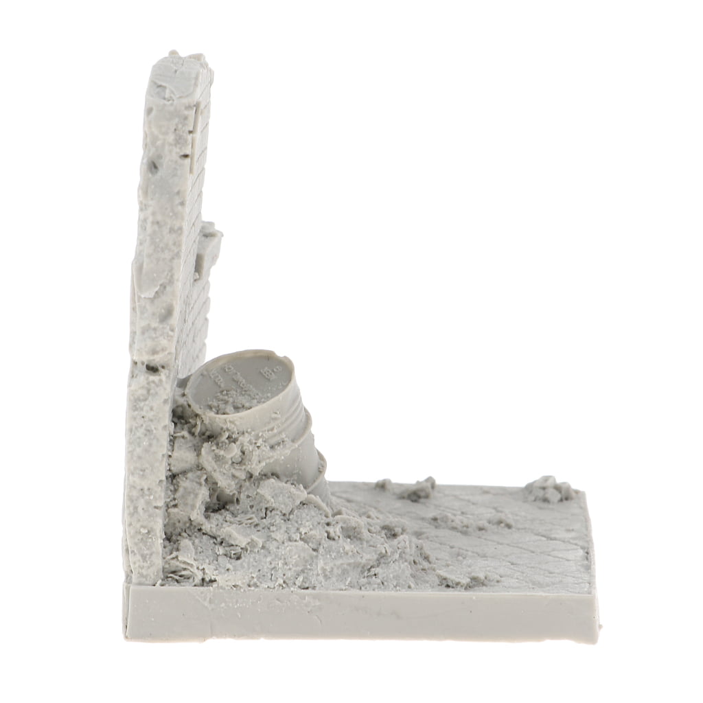 Crafts Unpainted 1/35 Base Ruins Miniatures for Sand Table Battleground Kits 