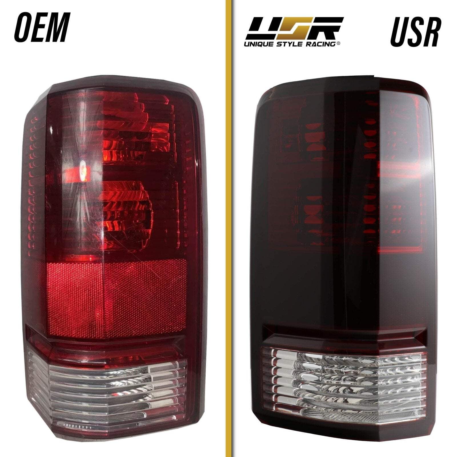 2007-2011 Dodge Nitro Dark Red Smoke Tail Lights - Unique Style Racing
