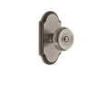 thumbnail image 3 of Grandeur Arcbou_Prv_234 Arc Solid Brass Privacy Door Knob Set - Brass, 3 of 6