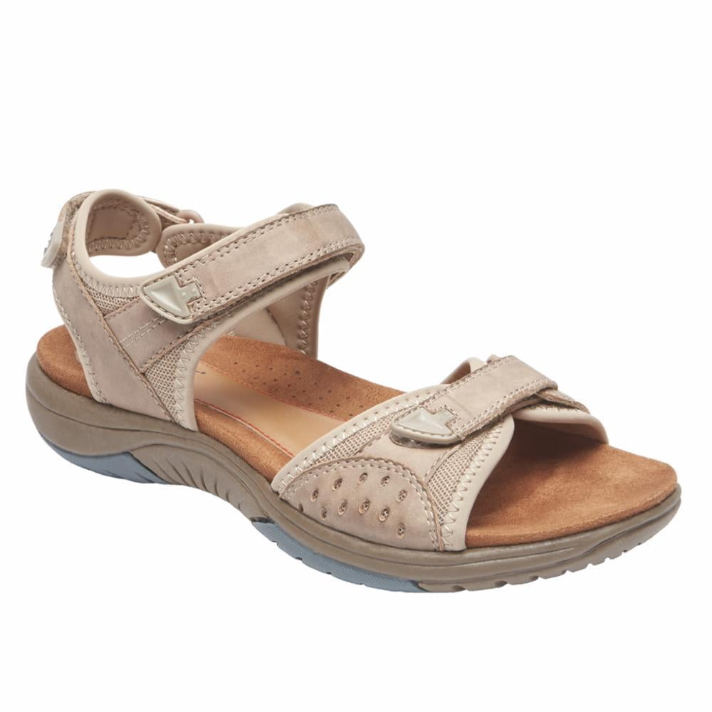 rockport women's franklin three strap sport sandal
