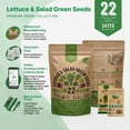 thumbnail image 2 of Organo Republic - 22 Lettuce & Salad Greens Seeds Varieties - 24,700+ Non GMO Heirloom Garden Seeds, 2 of 7
