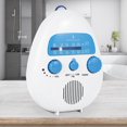 thumbnail image 1 of Adjustable Portable Waterproof Mini Shower Radio Shower AM FM Button Speaker Bathroom Speakers Radio, 1 of 8