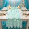thumbnail image 6 of Glitter Sequin Table Runner 72 Inch Sheer Mesh Party Table Decor for Wedding Birthday Shower Banquet, 6 of 6