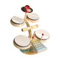 thumbnail image 3 of Tambor Xilófono de juguete para niños, juego de batería para bebés, juguete educativo, juguete de percusión, habilidades motoras finas, instrumento mu, 3 of 9
