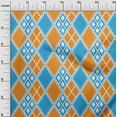 thumbnail image 3 of oneOone Cotton Poplin Orange Fabric Check Sewing Craft Projects Fabric Prints By Yard 56 Inch Wide, 3 of 4
