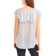 thumbnail image 2 of Allison Brittney Women's Striped Ruffle, 2 of 5