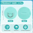 thumbnail image 2 of Kit de parches de anillo en D de acero inoxidable, accesorios para tabla de paddle 3.1" y 8 Pcs y PVC y verde - Adecuado para (Kayak/Balsa/Bote Inflable/Remo/Tabla/Canoa/Tabla de Surf), 2 of 6