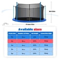 thumbnail image 2 of Trampoline Net - Trampoline Netting Replacement for 6-8 Straight Poles - 10FT 12FT 14FT 15FT 16FT Round Frame Trampolines (Replacement Net Only), 2 of 7