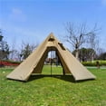 thumbnail image 7 of Tipi Hot Tent with Fire Retardant Stove  for Flue Pipes, 3~4 Person, Lightweight, Teepee Tents for Family Team Outdoor Backpacking Camping Hiking, 7 of 7