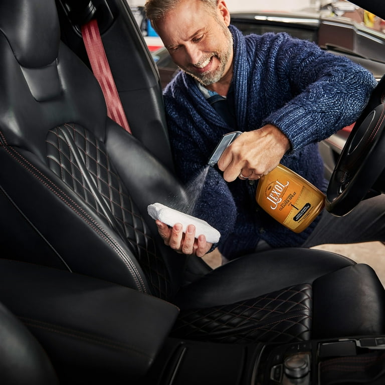 lexol leather cleaner dark chocolate stain car seat