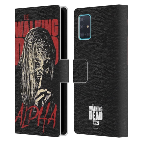 Head Case Designs Officially Licensed AMC The Walking Dead Season 10 Character Portraits Alpha Leather Book Wallet Case Cover Compatible with Samsung Galaxy A51 (2019)