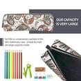 thumbnail image 5 of Honeii Paisley Floral Pattern Pencil Case, Pencil Pouch, Pencil Case Small, Pencil Pouch Aesthetic, PVC Pencil Pouch, Pencil Bag, Makeup Pouch, 5 of 7