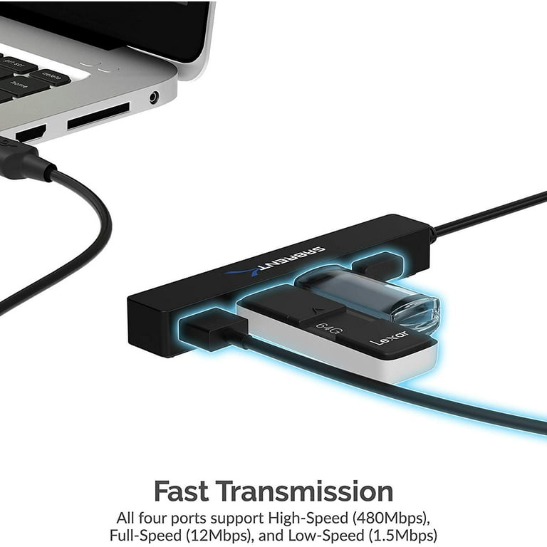 4PORT USB 2.0PORTABLE USB HUB - Walmart.com