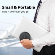 EMEET M1A, Zoom Certified USB Speakerphone, two AI Mics 360° Voice Pickup with Noise Reduction and Echo Cancellation, ideal for for 5-8 People, Plug&Play, with Type C-A Adapter