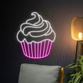 thumbnail image 3 of Handmadetneonsign Cupcake Neon Sign, Cupcakes LED Sign, Cream Cakes Neon Light, Wall Décor, 3 of 5