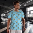 thumbnail image 3 of Wukai Sea Turtle Print Men's Short-Sleeved Mesh T-Shirt,Quick-Dry Short Sleeve Workout T-Shirt-6X-Large, 3 of 8