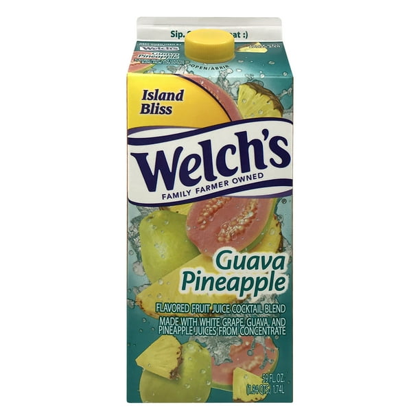 Welch's Guava Pineapple Juice Cocktail, 59 Fl Oz carton