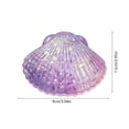 thumbnail image 3 of STPToys Transparent Glitter Filled Seashell Shaped Slow Rebound Squeeze Gadget,Purple Soft Pressure Reducing Accessory Perfect For Birthday Gifts, Party Favors And General Reward Presents, 3 of 6