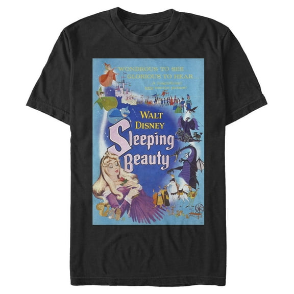 Men's Sleeping Beauty Classic Motion Picture Poster  Graphic T-Shirt