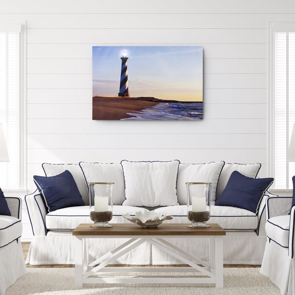 Northlight LED Lighted Seaside Lighthouse Canvas Wall Art - 15.75" x 23.5"