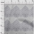 thumbnail image 1 of oneOone Viscose Chiffon Fabric Leaves & Floral Block Print Fabric BTY 42 Inch Wide, 1 of 4