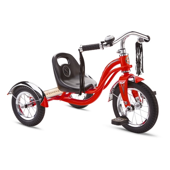 Schwinn Roadster Classic Tricycle for Toddlers, 12 Inch Front Wheel, Ages 2-4, Red