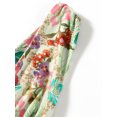 thumbnail image 6 of Coduop Women's Casual Sleeveless Mini Dress Floral Print Deep V-Neck Tie-Up Backless Short Dress, 6 of 7
