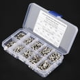 thumbnail image 4 of 400pcs M3 304 Stainless Steel Pan& Flat Hex Socket Head Cap Screws Set with Box, 4 of 12