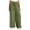 Army Green, variant on Timegard Wide Leg Pants for Women Elastic High Waist Lightweight Travel Loose Lounge Pants Solid Color