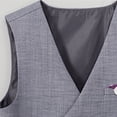 thumbnail image 4 of Baby Boys Gentleman Sets 4 Piece Outfits Vest + Pants + Tie + Shoulder Strap Summer Clothing Sets Gray 11-12 Years, 4 of 6