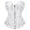 White, variant on Lingerie for Women's Underbust Latex Sport Girdle Waist Trainer Corsets Body For Women Underbust Corsets Black XXL