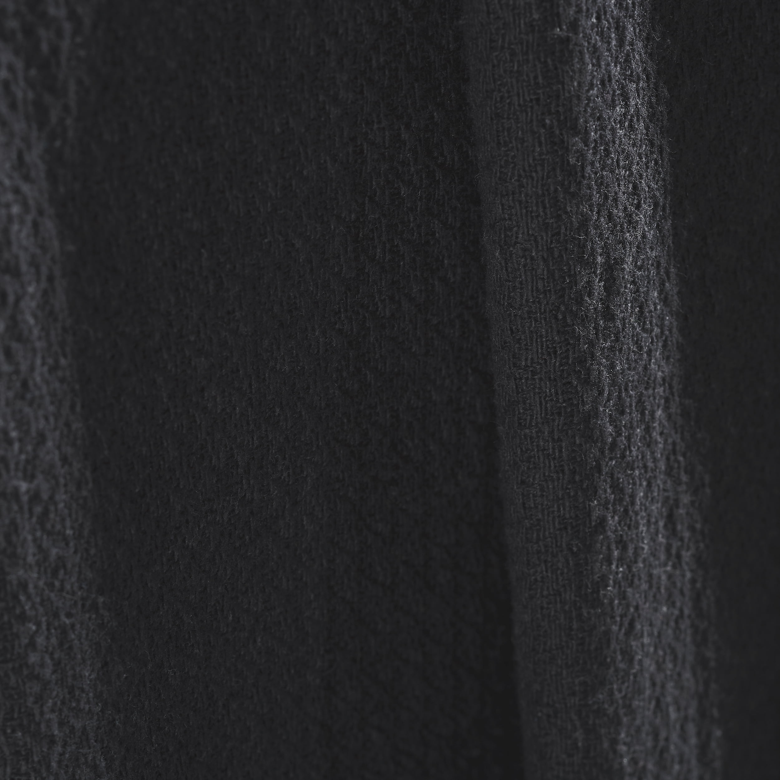 BNM Waffle Weave Honeycomb Knit Cotton Blanket, King, Black