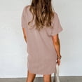 thumbnail image 4 of Womens Short Sleeve T-Shirt Dress With Pocket Loose Casual Dress，Sizes S-XXL, 4 of 6
