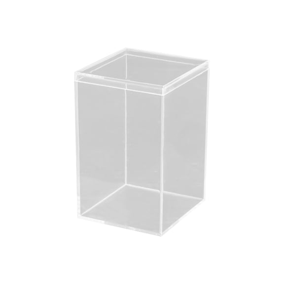 dgysar 8x8x8in Clear Acrylic Square Box Extra Large Transparent Display Case for Action Figures Crafts Models F 12*12*19cm