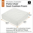 thumbnail image 3 of Classic Accessories Square Patio Lounge Seat Cushion Foam, 25 x 25 x 5 inch, 3 of 9