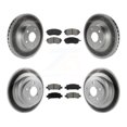 thumbnail image 1 of Transit Auto Front Rear Coated Disc Brake Rotors and Semi-Metallic Pads Kit for Car Subaru Legacy KGS-100753, 1 of 11