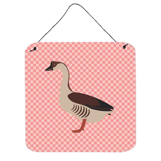 Chinese Goose Impressions Murales Ou de Porte à Carreaux Roses, 6 x 6 Po.