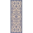 thumbnail image 3 of Unique Loom Outdoor Botanical Collection Area Rug - Gate (2' 2" x 6' 1" Runner Blue/Beige), 3 of 7