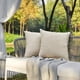 thumbnail image 3 of Cojines de exterior para muebles de patio, fundas de almohada impermeables, cojines cuadrados para jardín, fundas de almohada de lino estilo granja para patio, carpa, sofá, 18 x 18, 3 of 6