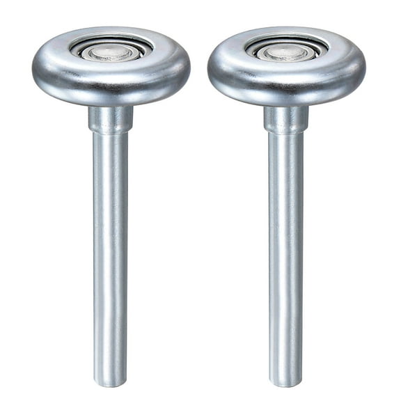 Uxcell 2packs Garage Door Rollers, 2" Roller, 3.7" Stem, 10 Balls, Silver
