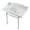 Brass, variant on Kingston Brass LMS3030MBSQ6 Pemberton 30" Carrara Marble Console Sink with Brass Legs (8-Inch, 3-Hole), Carrara Marble White/Polished Nickel