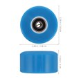 thumbnail image 2 of LOLIPPYY Blue Round Pu Iron Roller Skate Wheels 1Set Wear Resistant Accessories For Quad Skates, 2 of 6