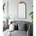 thumbnail image 2 of 24" x 42" Arched Wall Mirror with Gold Metal Frame, Wall Mirror for Living Room Bedroom Hallway, 2 of 11