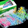 thumbnail image 4 of 60 piezas de hilo dental desechable para niños, palillos interdentales, 4 of 7