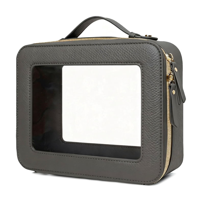 Storage Cubes Set, Black and Clear, 3 Pieces