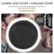 thumbnail image 3 of Black Plastic Camera Body Cover + Rear Lens Cap for Nikon Digital SLR, 3 of 5