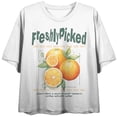 thumbnail image 4 of Freshly Picked Oranges Crew Neck Short Sleeve Tofu Women's Crop Top-XXL, 4 of 7